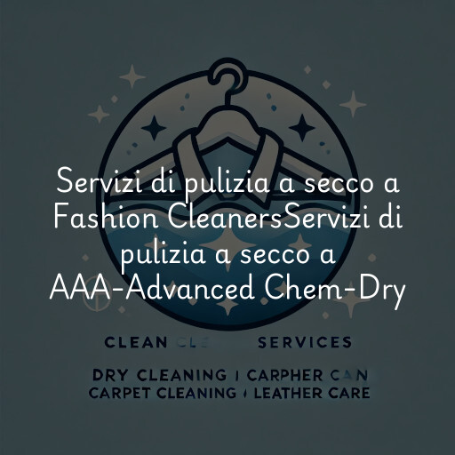 Servizi di pulizia a secco a