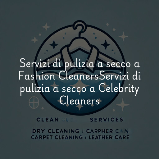Servizi di pulizia a secco a