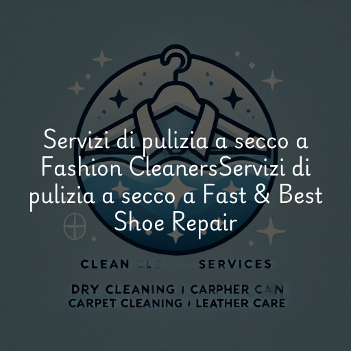 Servizi di pulizia a secco a