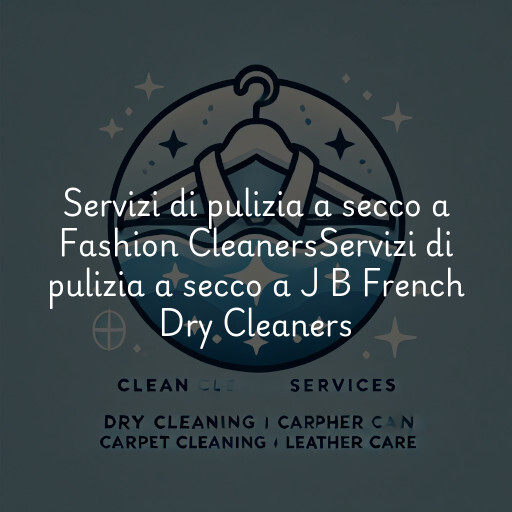Servizi di pulizia a secco a