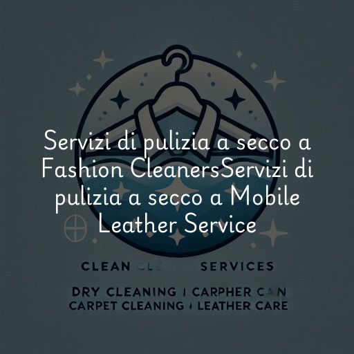 Servizi di pulizia a secco a