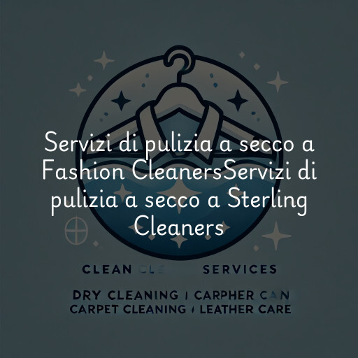 Servizi di pulizia a secco a