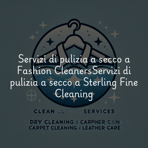 Servizi di pulizia a secco a