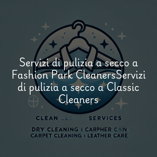 Servizi di pulizia a secco a