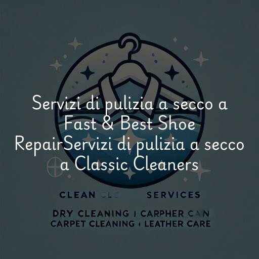 Servizi di pulizia a secco a