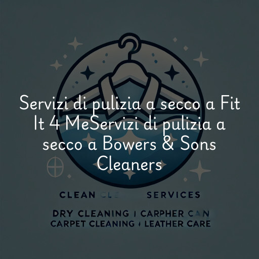 Servizi di pulizia a secco a