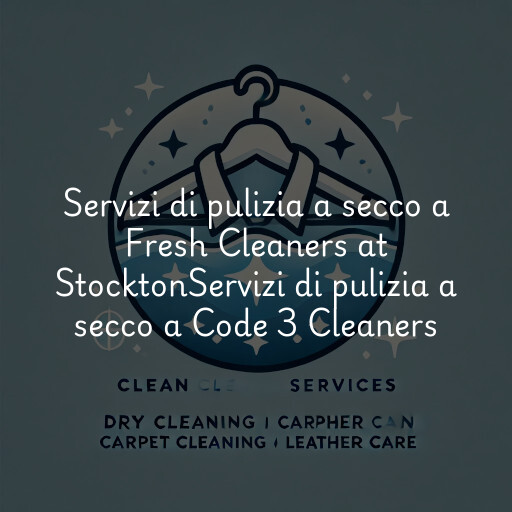 Servizi di pulizia a secco a
