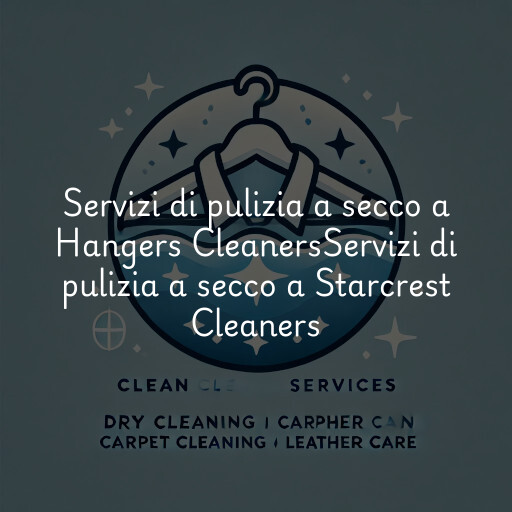 Servizi di pulizia a secco a