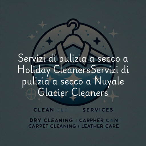 Servizi di pulizia a secco a