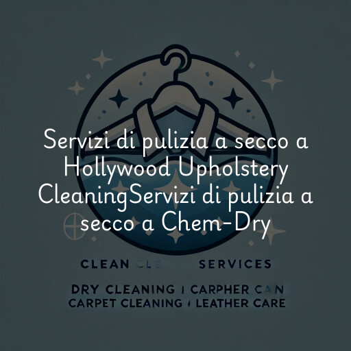 Servizi di pulizia a secco a