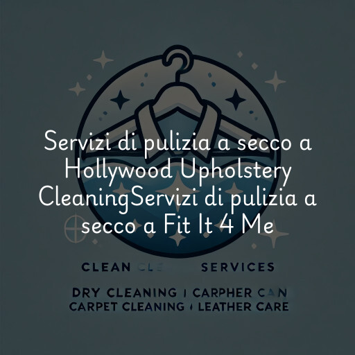 Servizi di pulizia a secco a