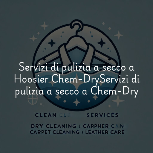 Servizi di pulizia a secco a