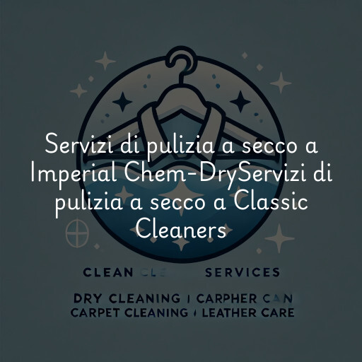 Servizi di pulizia a secco a