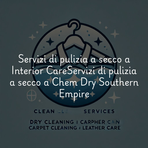 Servizi di pulizia a secco a