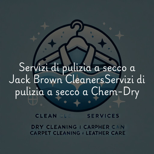Servizi di pulizia a secco a