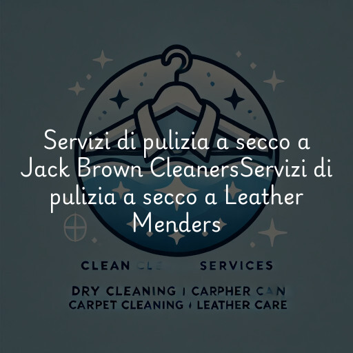 Servizi di pulizia a secco a