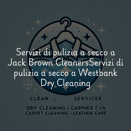 Servizi di pulizia a secco a