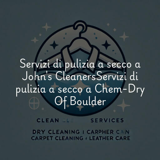 Servizi di pulizia a secco a