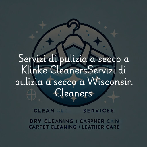 Servizi di pulizia a secco a