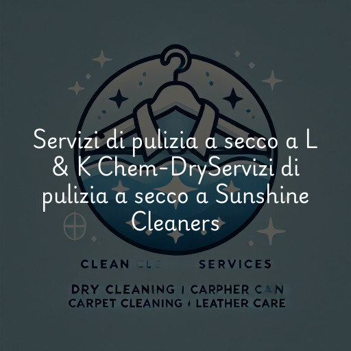 Servizi di pulizia a secco a