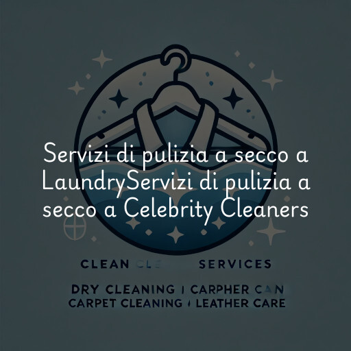 Servizi di pulizia a secco a