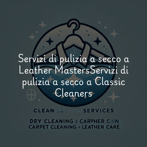 Servizi di pulizia a secco a