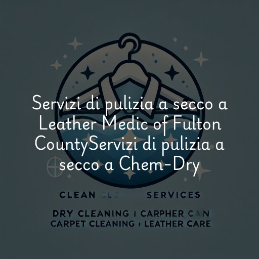 Servizi di pulizia a secco a