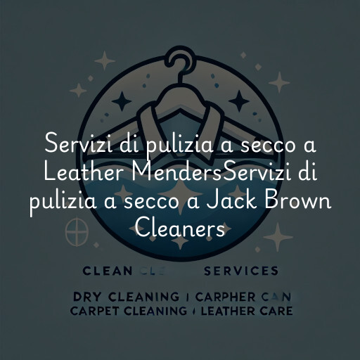 Servizi di pulizia a secco a