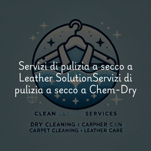 Servizi di pulizia a secco a