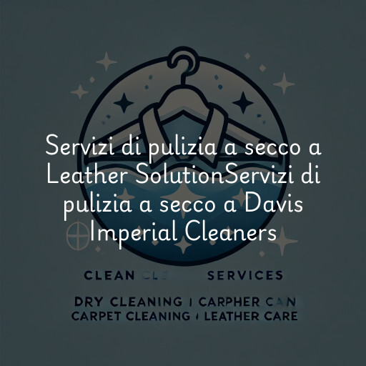 Servizi di pulizia a secco a