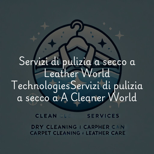 Servizi di pulizia a secco a