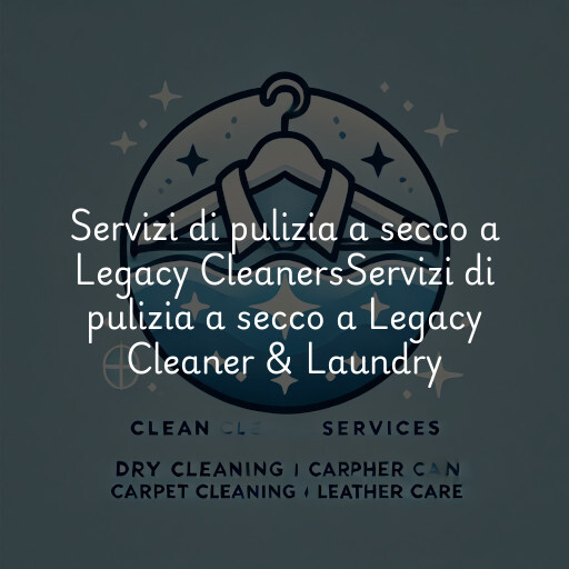 Servizi di pulizia a secco a