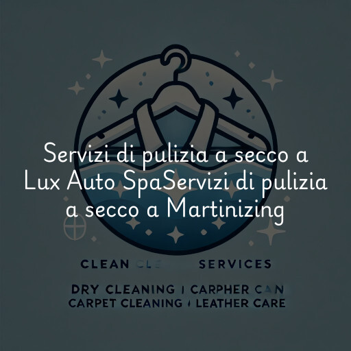 Servizi di pulizia a secco a