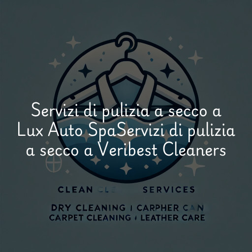 Servizi di pulizia a secco a
