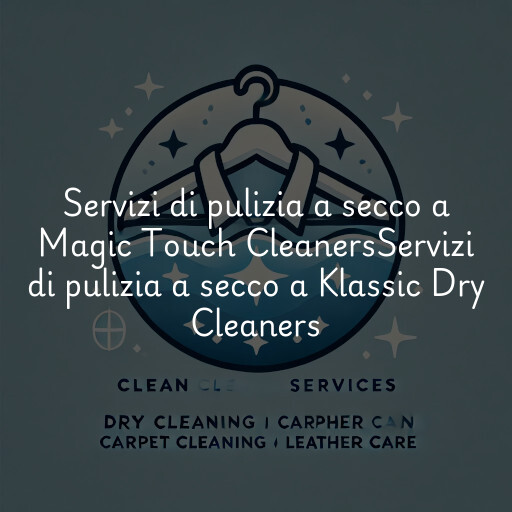 Servizi di pulizia a secco a
