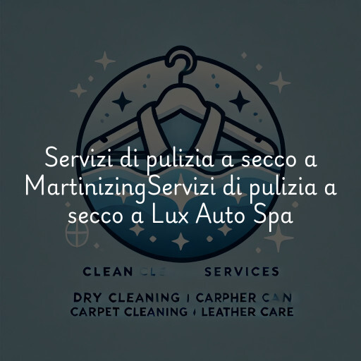Servizi di pulizia a secco a