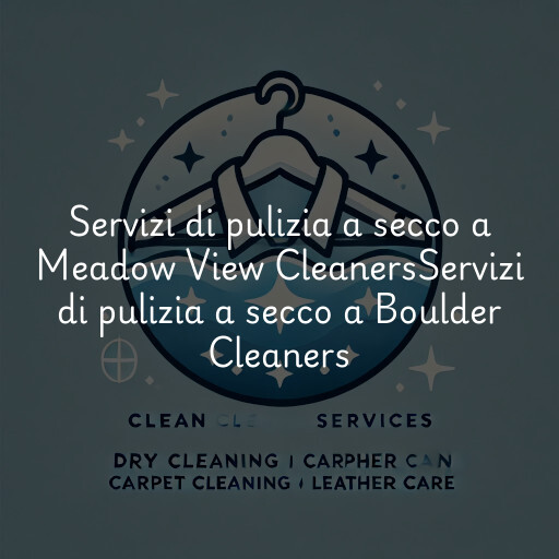 Servizi di pulizia a secco a