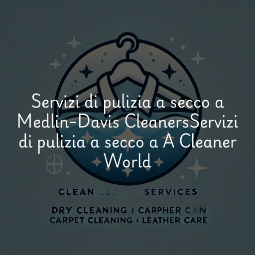 Servizi di pulizia a secco a