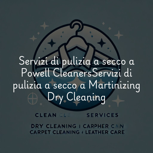 Servizi di pulizia a secco a