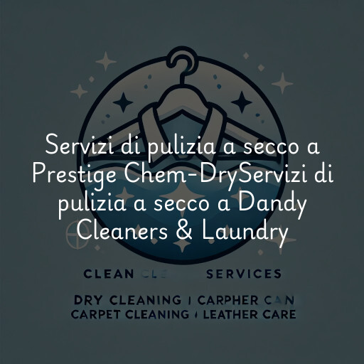 Servizi di pulizia a secco a