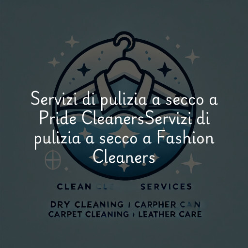 Servizi di pulizia a secco a