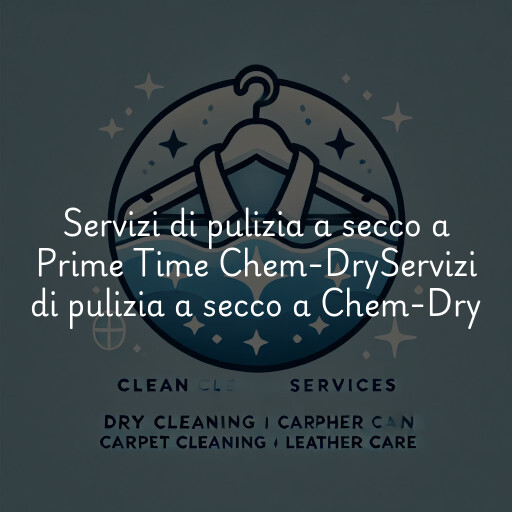 Servizi di pulizia a secco a