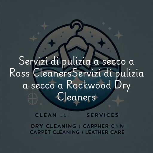Servizi di pulizia a secco a