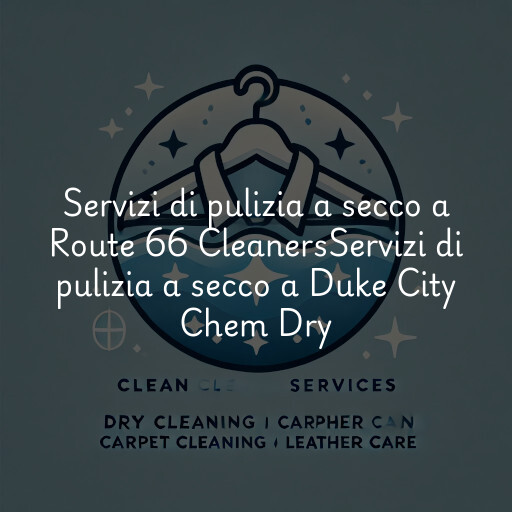 Servizi di pulizia a secco a
