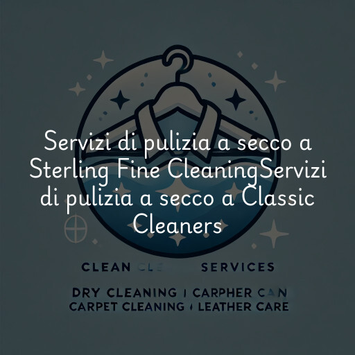 Servizi di pulizia a secco a