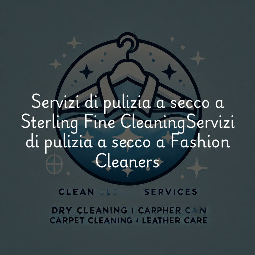 Servizi di pulizia a secco a