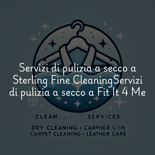 Servizi di pulizia a secco a