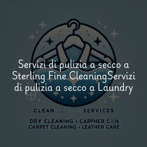 Servizi di pulizia a secco a