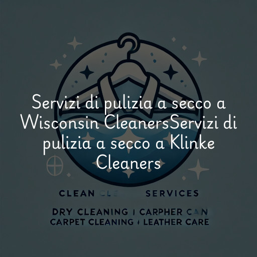 Servizi di pulizia a secco a